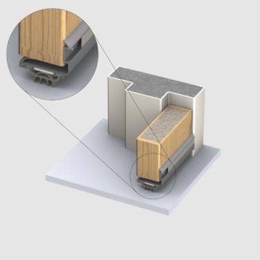 Fire Door Bottom Upgrade Seal 920mm